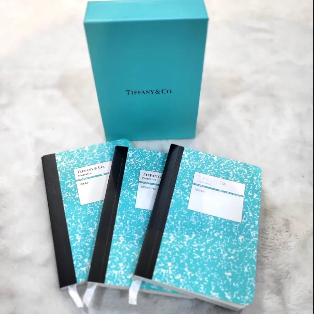 New Sealed Tiffany & Co Giftable Set of 3 Notebooks